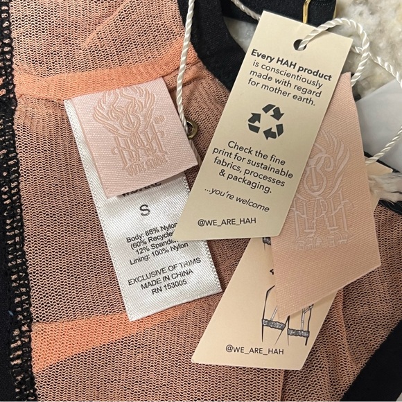 NWT Free People X We Are HAH Guard Her Bra or Belt Black Lace Small Bralette - Picture 11 of 15